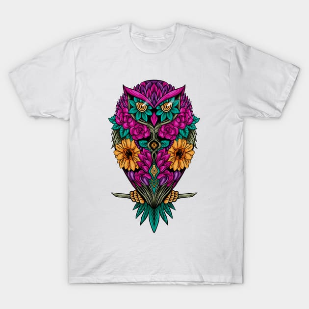 flying flowers T-Shirt by spoilerinc